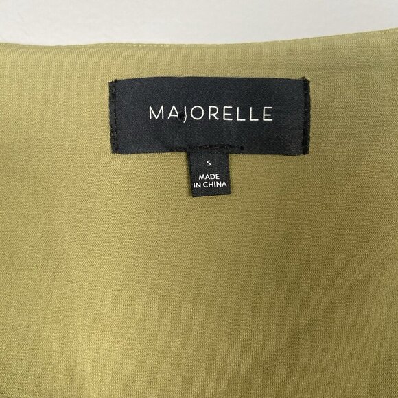 Revolve Majorelle Darla Midi Dress Women's Size S Olive Green Cut Out Party NWT - Picture 3 of 14